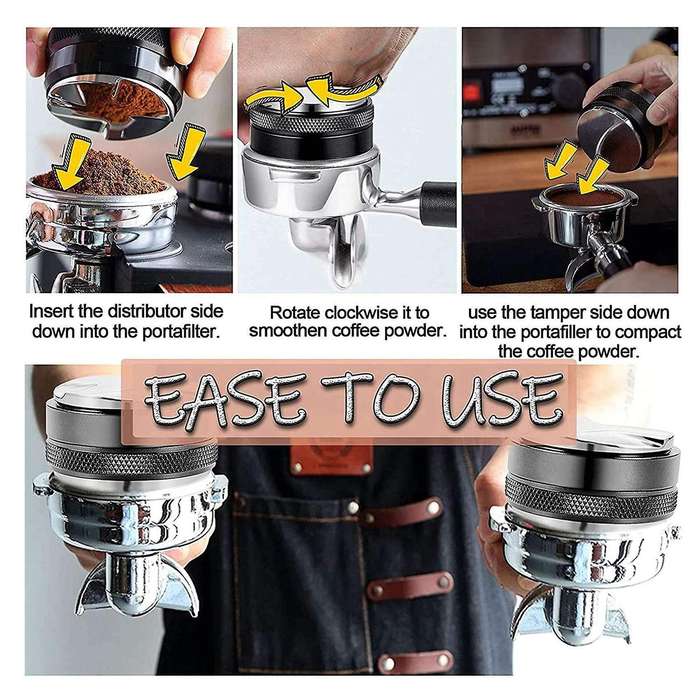 58mm Tamper and Coffee Distributor, for 58mm Breville Portafilter