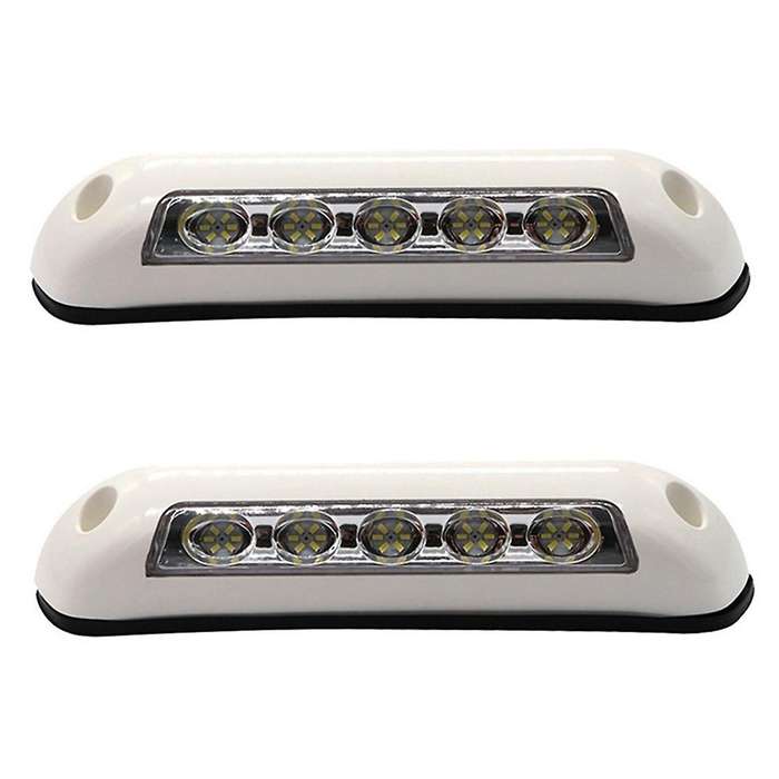 2pcs 8 Inch Rv Led Porch Awning Lights 12v Wall Lamps Strip Lights