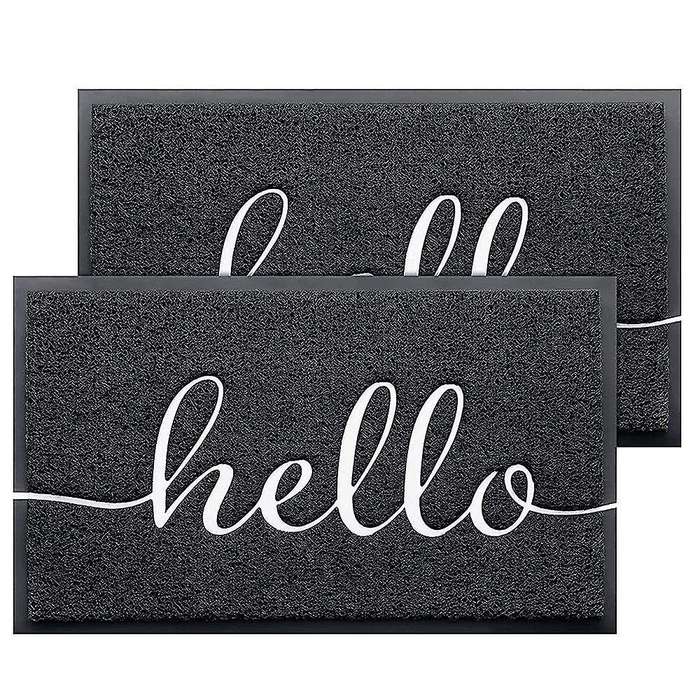 2-pack Door Mat Indoor Outdoor Doormat Multiple-use Mats (hello)