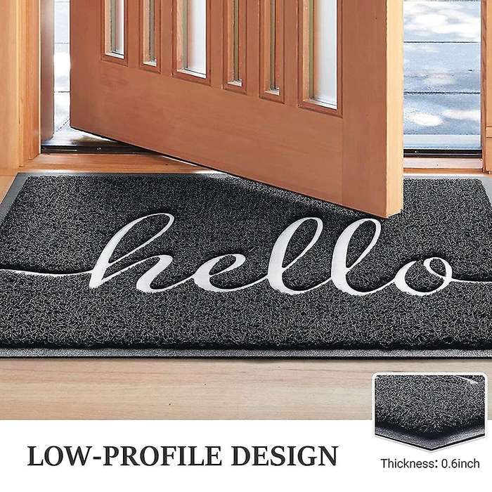 2-pack Door Mat Indoor Outdoor Doormat Multiple-use Mats (hello)