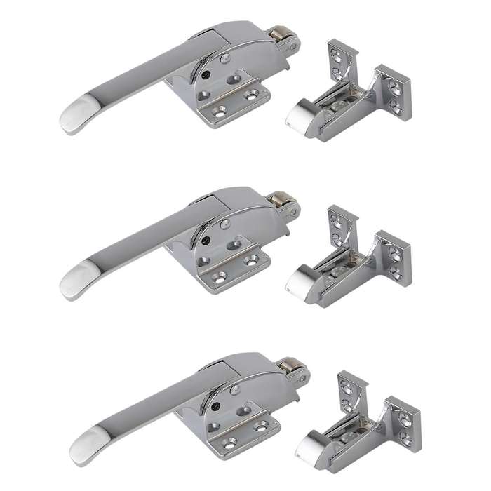 Stainles Steel Spring Loaded Walk In Freezer Cooler Door Handle Latch