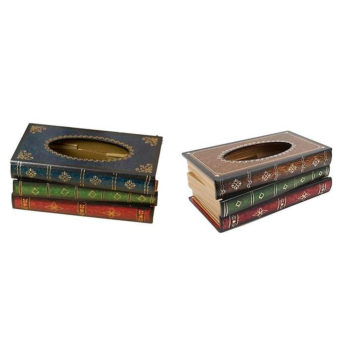 Retro Style Tissue Box Rectangle Napkin Paper Holder Storage Box D