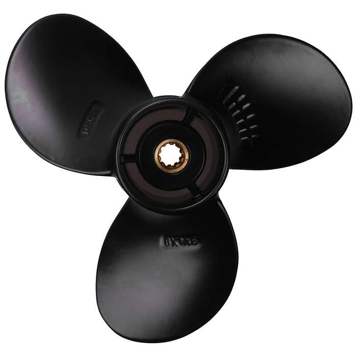 Propeller for Suzuki 8-20hp 9 1/4 X 9 Aluminum Alloy 3 Blade Black