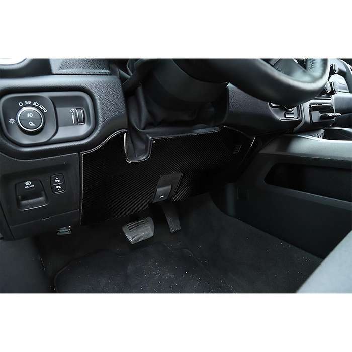 Car Steering Wheel Under Anti-kick Panel Decoration, Carbon Fiber