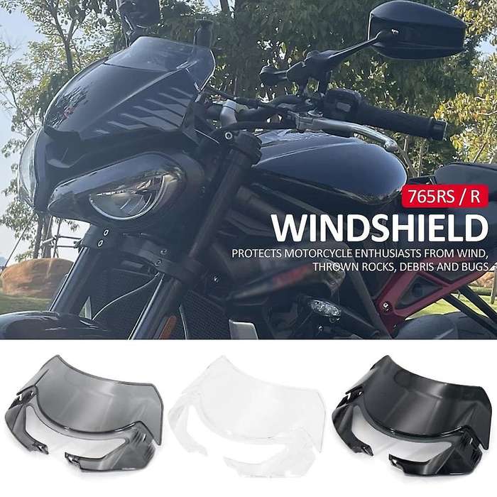 Windshield Windscreen Deflector Wind Shield Screen(black)