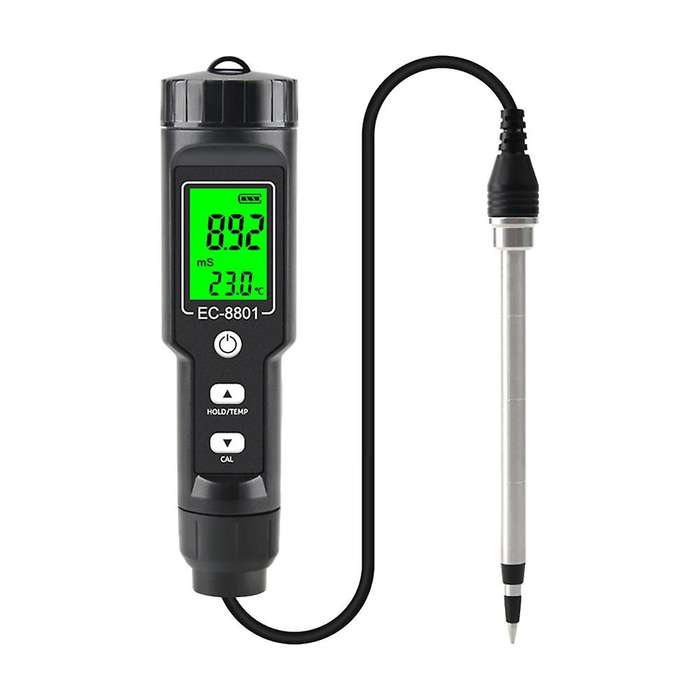 Soil Ec Tester Tools Potted Plants Gardening Agriculture Backlight