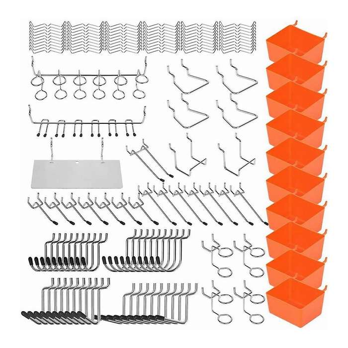 228pcs Hanging Plate Hook Classification Suit Garage Storage Shelf