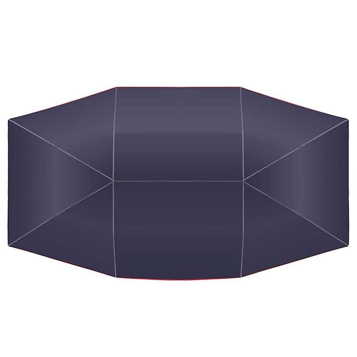 4.5x2.3m Car Sun Shade Oxford Polyester Covers without Bracket Blue