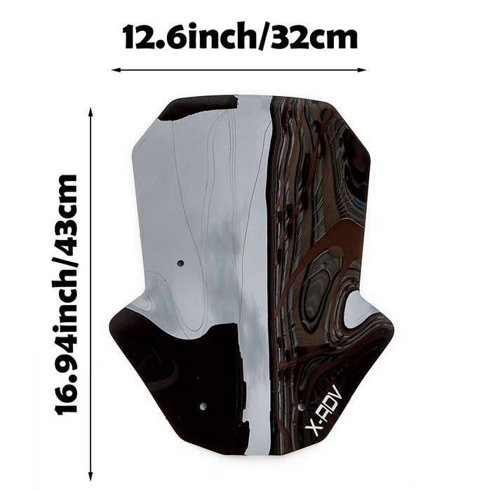 Black Motorcycle Windscreen Windshield Fit for Honda X-adv750