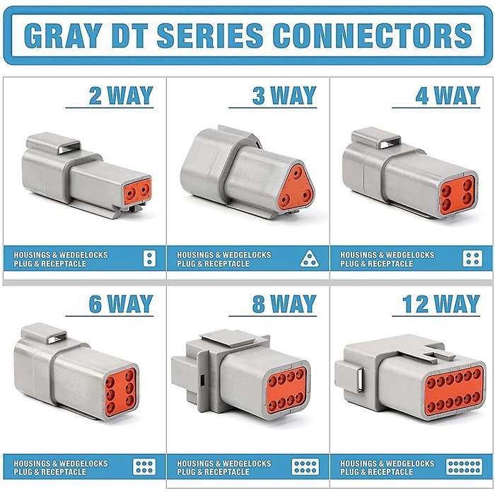 188pcs Deutsch Dt Gray Connector Kit Automotive Connectors