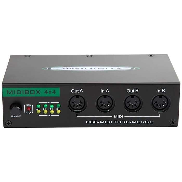 Midi Box Musical Instruments Usb Midi Merge Thru Box 64 Midi Channels