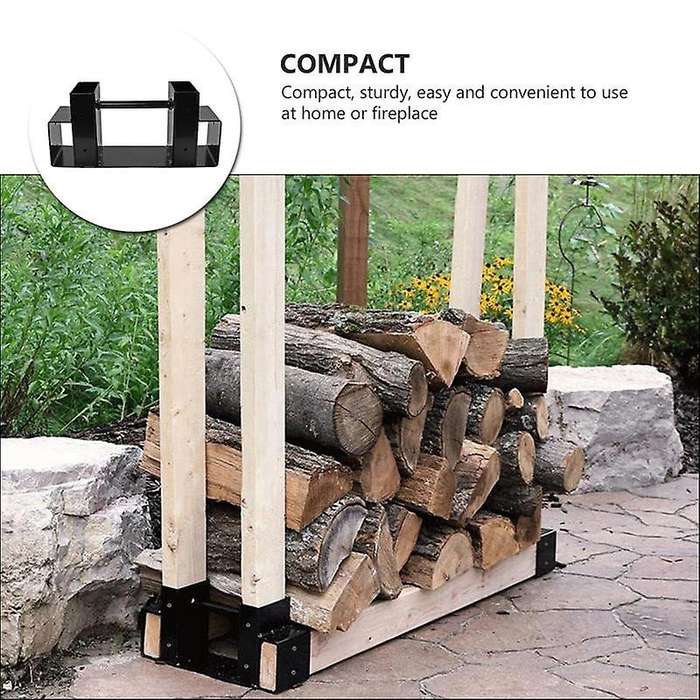 1pcs Durable Helpful Iron Practical Log Holder Firewood Storage Rack