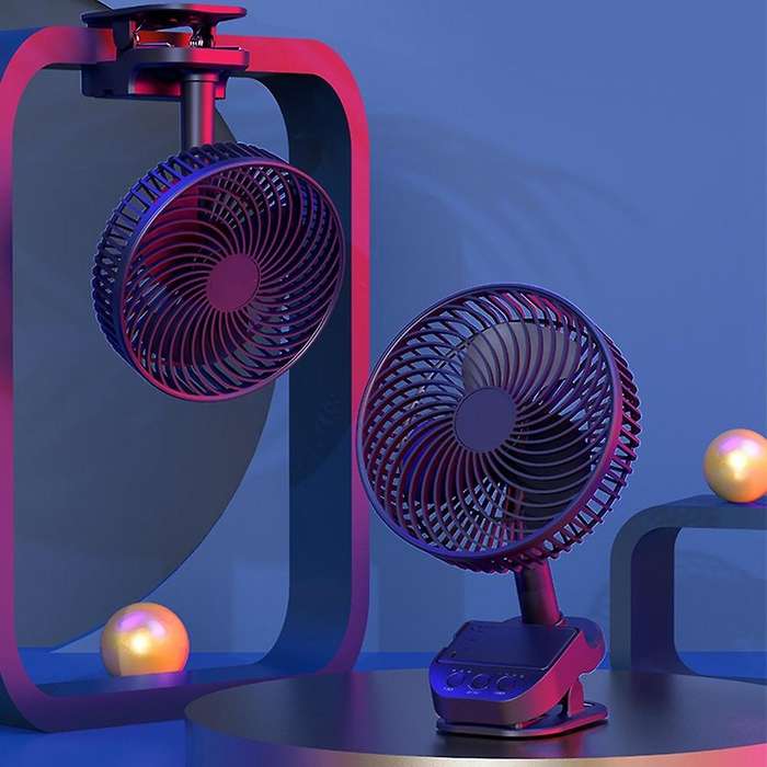 Usb Shaking Head Fan High Wind Timing for Office Camping Outdoor