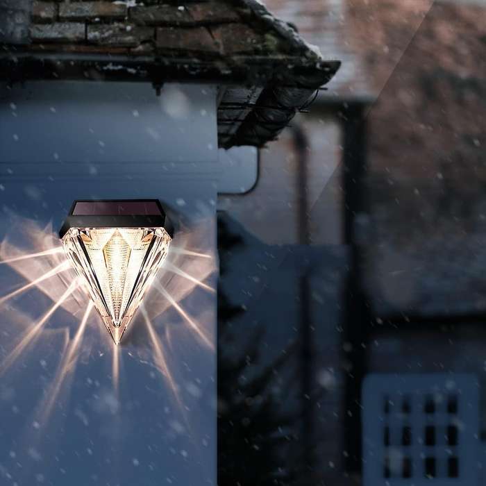 Solar Deck Lights Garden Decorative-permanent On All Night (6 Pack)