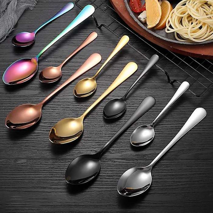 Nordic Cutlery 24pcs Rack Set Stainless Steel Cutlery Set Black