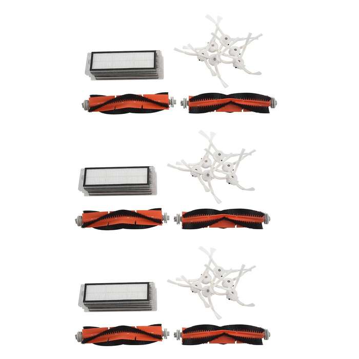 18 X Side Brush+12 X Hepa Filter+6 X Main Brush for Xiaomi Roborock
