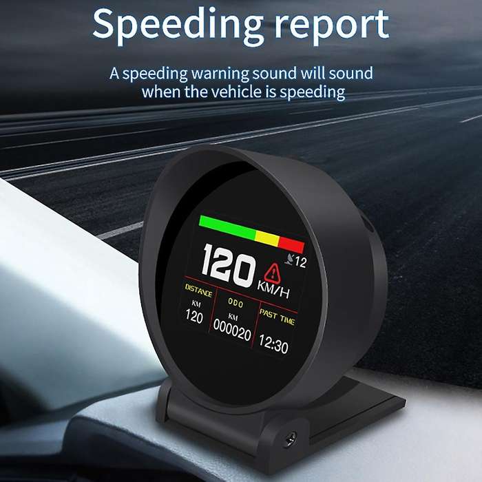 Hud Head Up Display Car Intelligent Inclinometer Dual-channel Gps