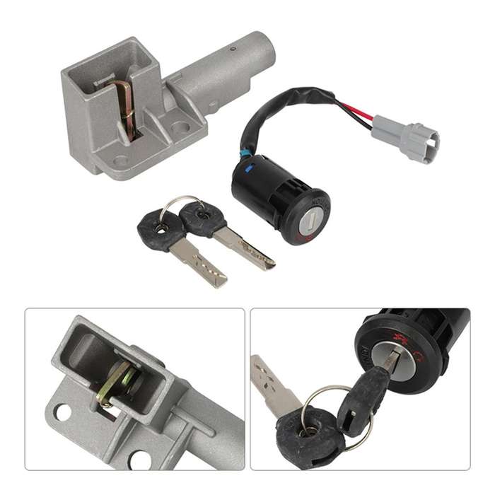 Motorcycle Off-road Bike Plug&play Ignition Switch Seat Lock Key Set