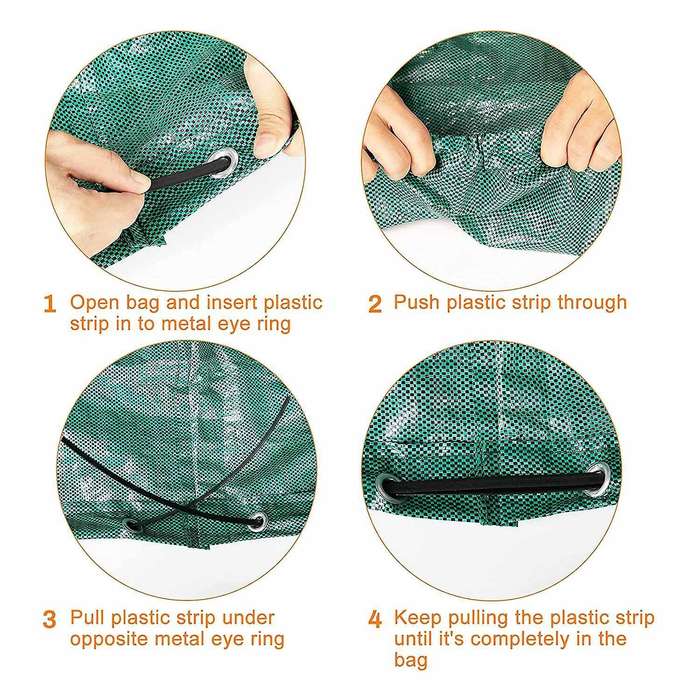 3- Pack 132 Gallons Yard Waste Bag,perfect for Garden Waste Or Debris