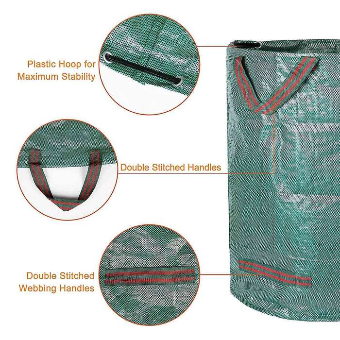 3- Pack 132 Gallons Yard Waste Bag,perfect for Garden Waste Or Debris