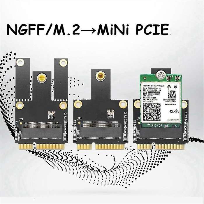 M.2 Ngff to Mini Pci-e Converter Adapter Card Ax210 1550 for Laptop
