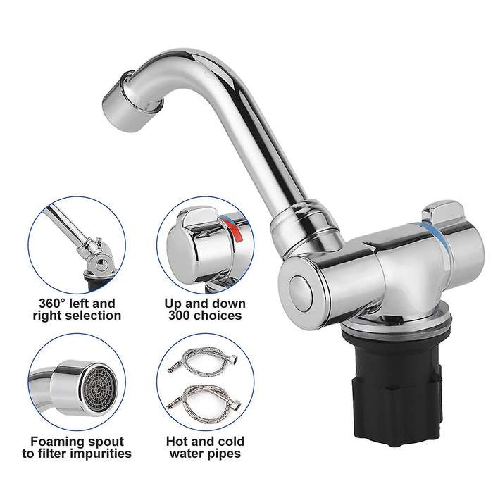 G1/2 Thread Rv Folding Adjustable 360 Rotation for Caravan Yachts