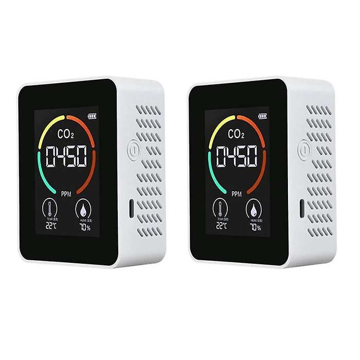3x Temperature & Humidity Meter,air Quality Monitor,co2 Detector,a