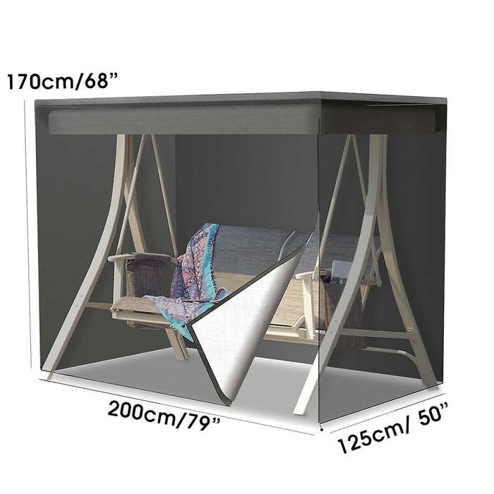 Garden Swing Cover 3-seater Hammock Sun Shade Waterproof Chair Cover