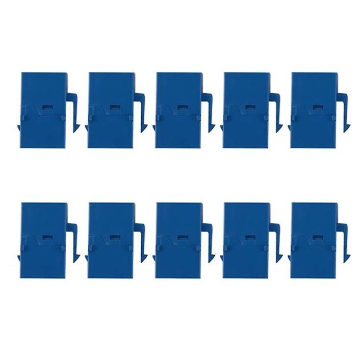 100pcs Rj45 Connector Keystone Jack Cat6 Extension Adapter,blue