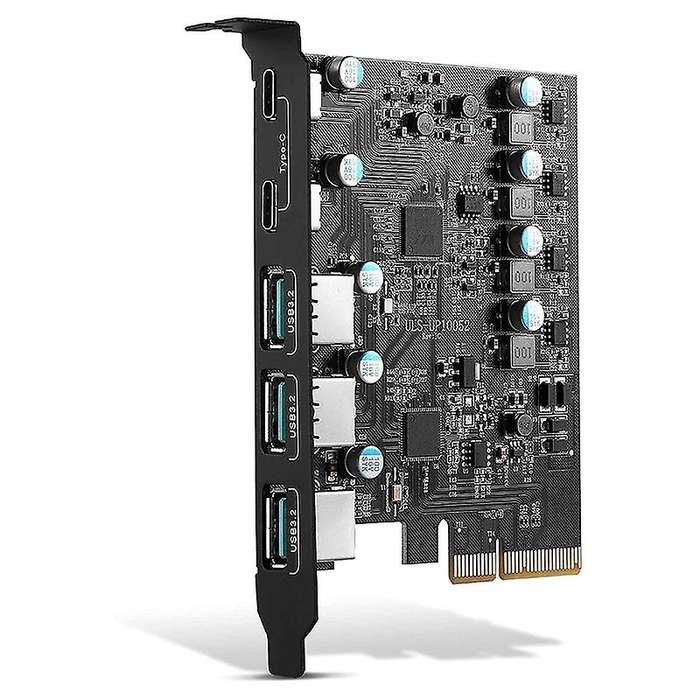 Pcie to Usb 3.2 Gen 2 Card with 20gbps Bandwidth 5-port