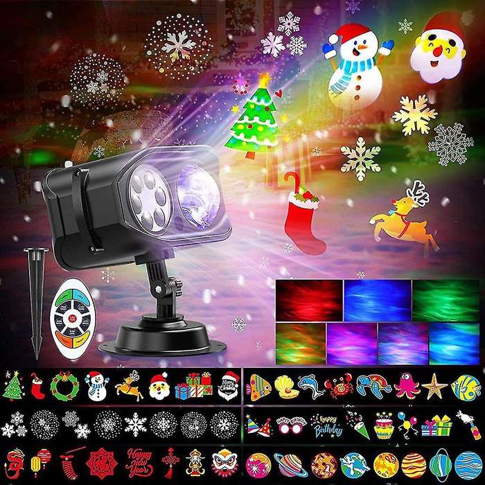 Christmas Light Projector Outdoor, with Remote Timer, Us Plug