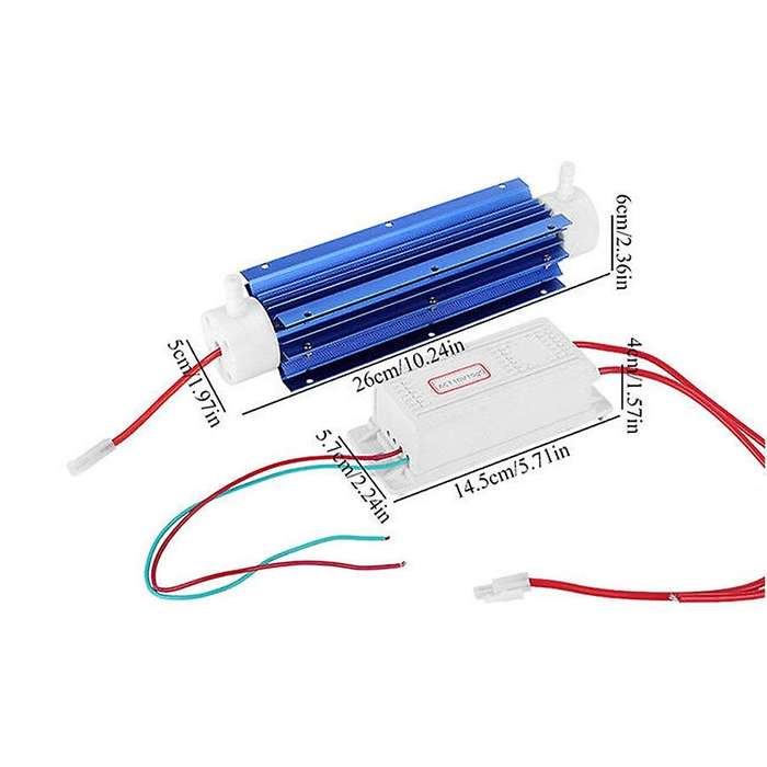 10g Ozone Generator Ozonator Ionizer Tube Air Purifier Quartz Tube