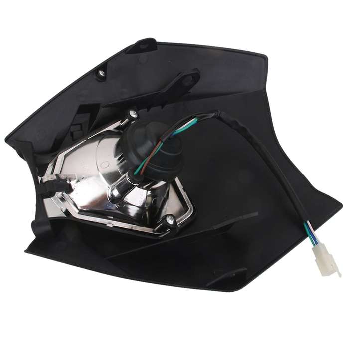 Tete De Fourche Plaque Phare De Moto Route Enduro Universel - Noir