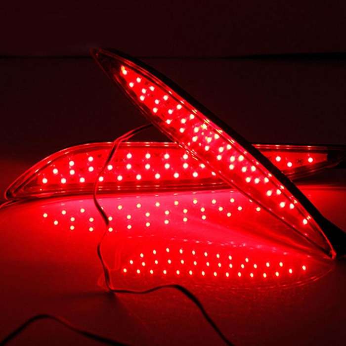 1 Pair Car Led Rear Bumper Tail Light for Hyundai Elantra 2012-2014