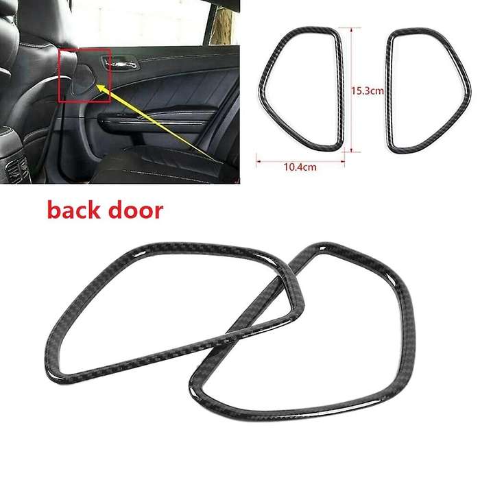 For Dodge Charger 2011-2022 Car Door Speaker Decoration Cover,4pcs