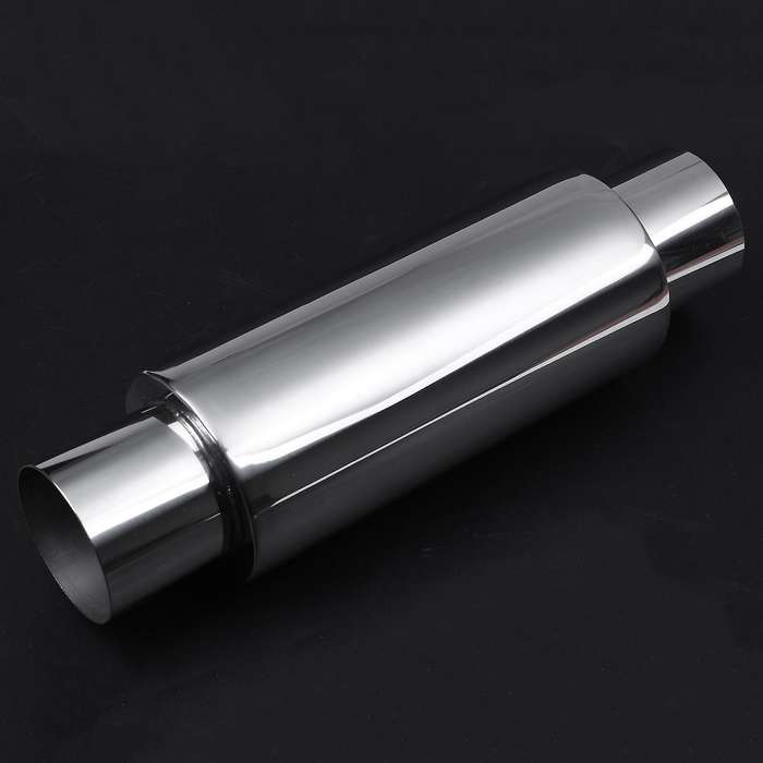 2.5 Inch Inlet Performance Muffler Stainless Steel 11.5 Inch