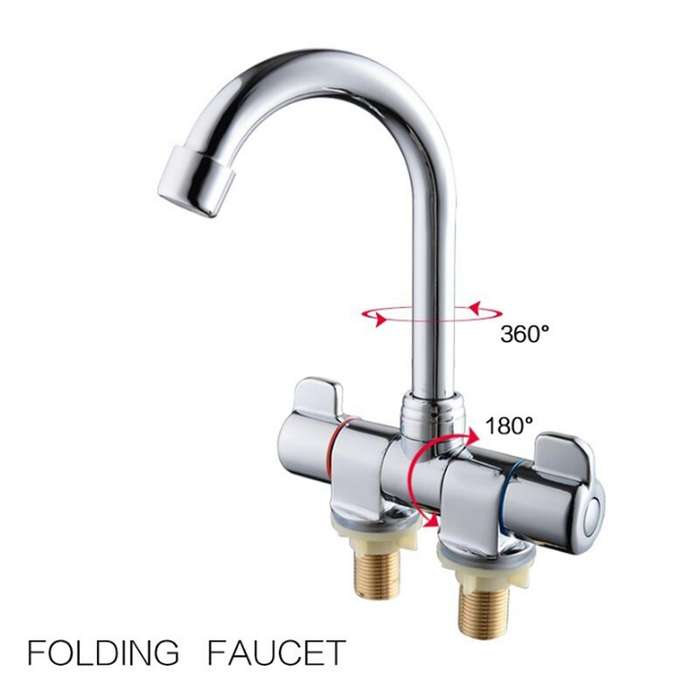 Kitchen Faucet, Swivel Rv Faucet for Camper Rv Rv Travel Trailer