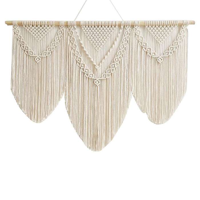 Hand-woven Pendant Macrame Tapestry Wall Hanging Geometry Bohemian