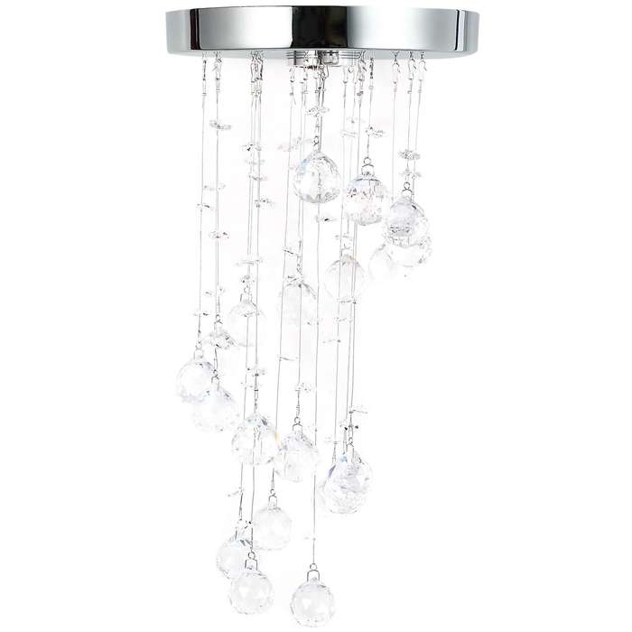 Spiral Crystal Chandelier for Home Entrance Stair Staircase Aisle