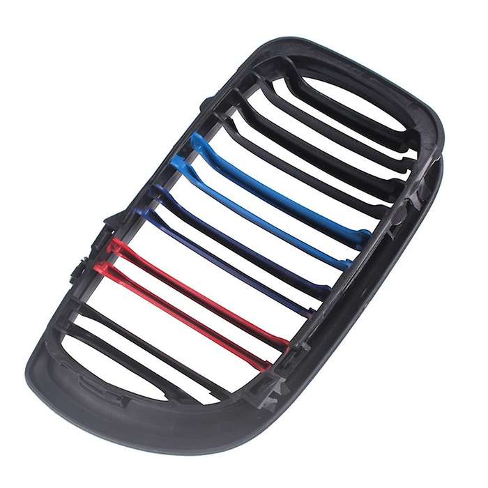 Front Hood Kidney Double Line Grill For-bmw E46 4d 3 Series 2002-2004