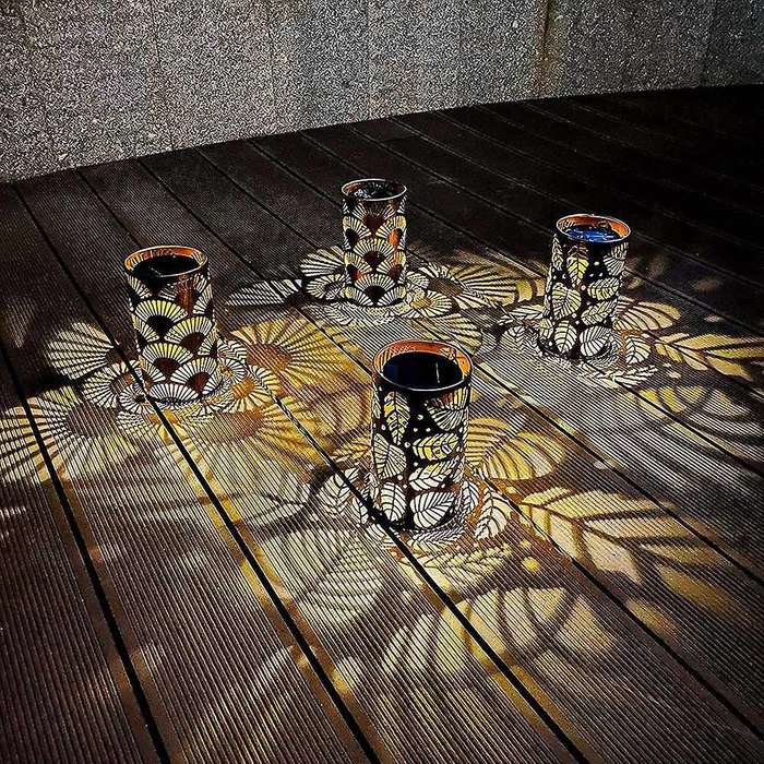 4 Pack Solar Lights for Patio Landscape Courtyard Lawn Tabletop