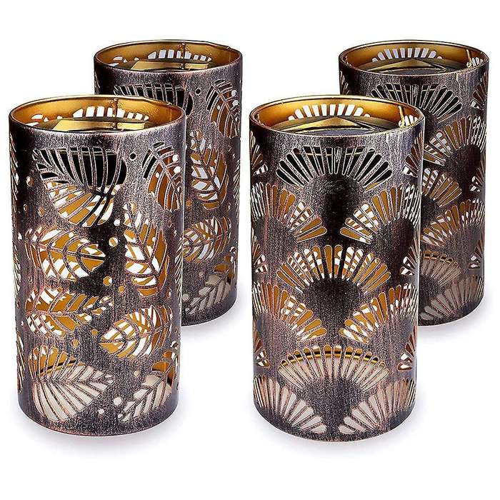 4 Pack Solar Lights for Patio Landscape Courtyard Lawn Tabletop