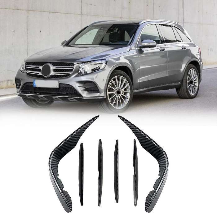 Front Bumper Spoiler Splitter Cover for Mercedes-benz Carbon Fiber