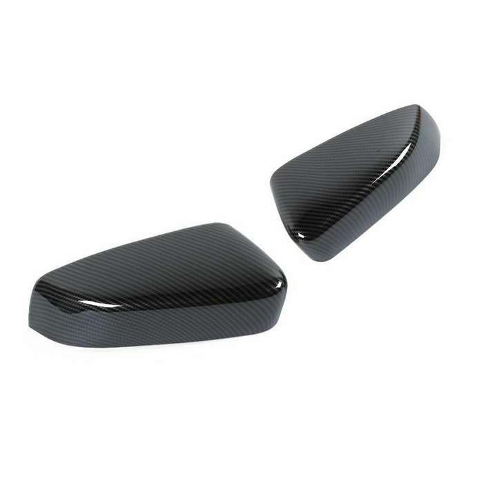 Side Door Mirror Covers Abs for Ford Mustang 2009-2013, Carbon Fiber
