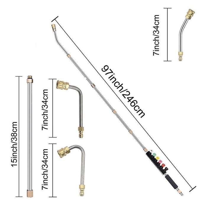 Pressure Washer Extension Wand Set-1/4 Inch Quick Connect,replacement