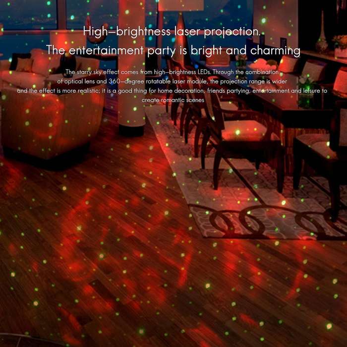 Starry Sky Projection Alarm Clock Table Electronic Projector Clock