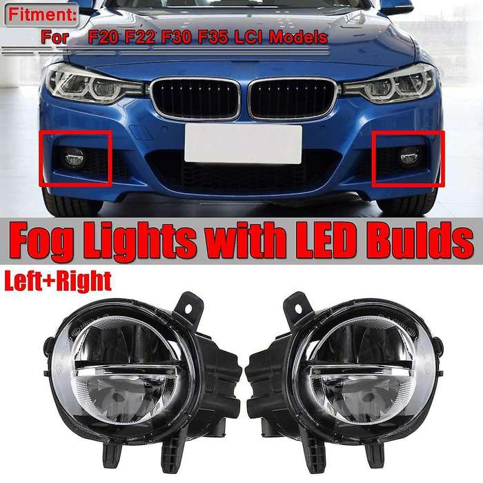 A Pair Car Front Led Fog Light For-bmw F20 F22 F30 F35 Lci W