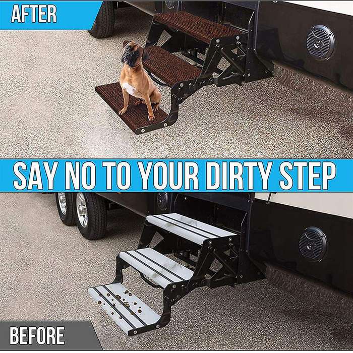 Rv Step Rugs Stairs Cover,carpet for 8-11inch Depth Rv Travel Trailer