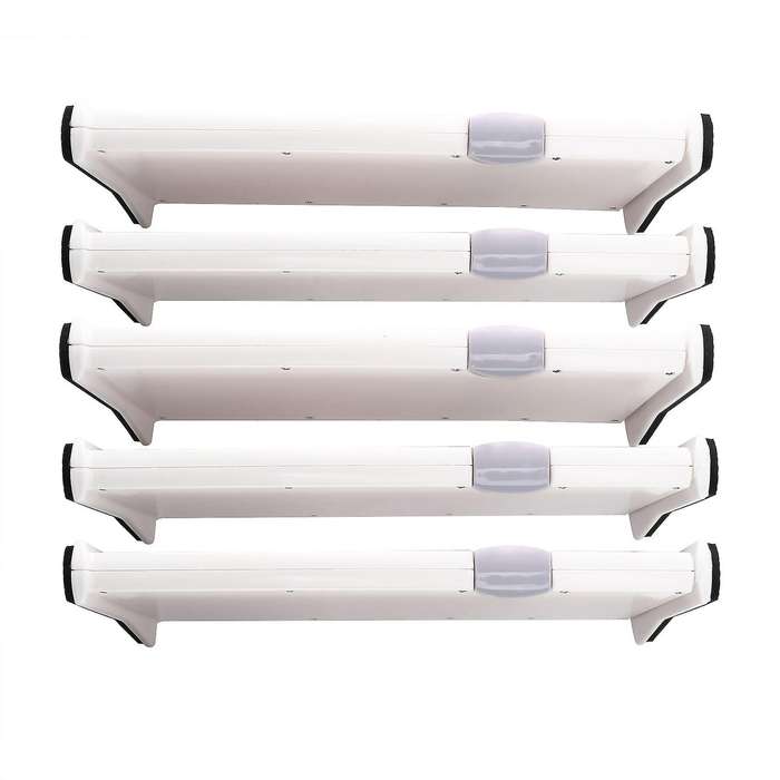 Drawer Dividers 5 Pack,adjustable 4 Inch High From 11-17 Inch