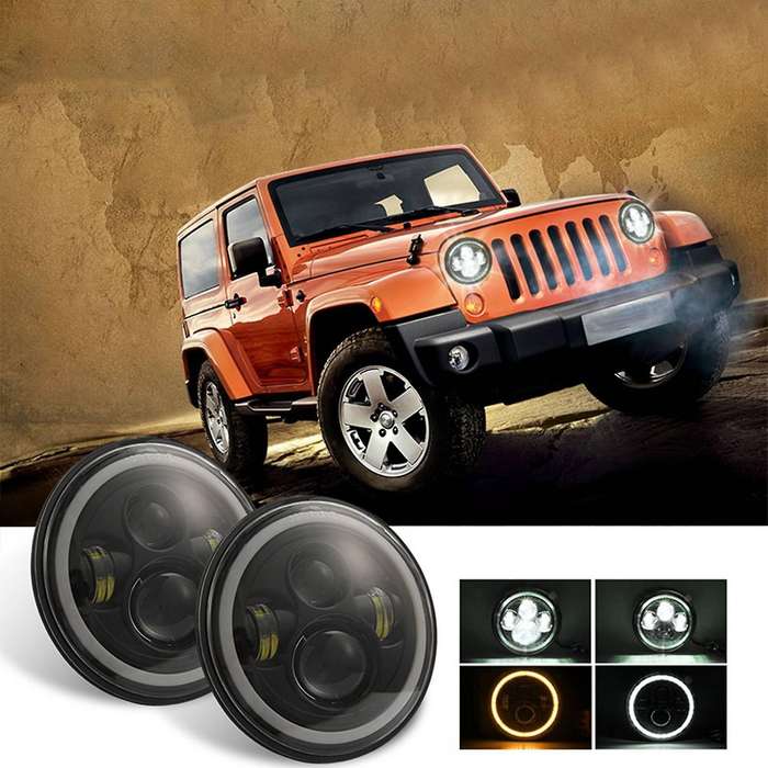 7 Inch 140w Round Led Headlight High Low Beam